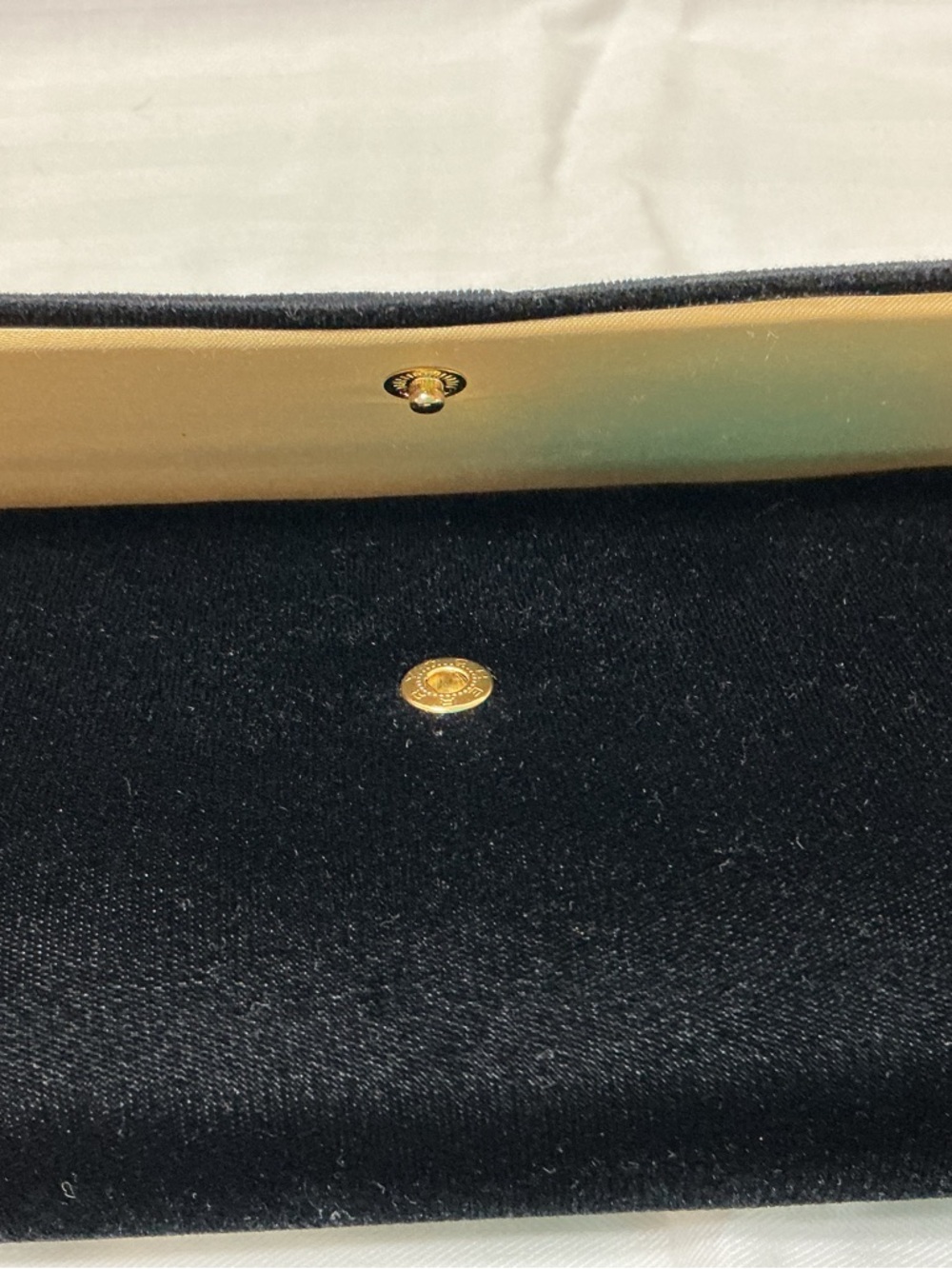 Victoria’s Secret Black Velvet Clutch with Heart Accent - Picture 5 of 5